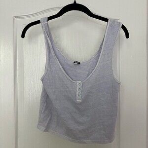 BDG Blue Crop Tank SZ L